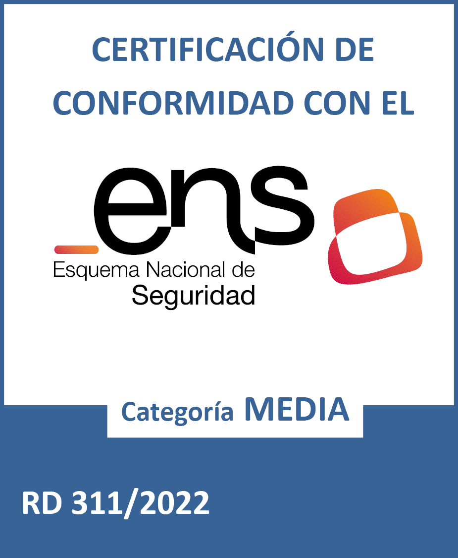 Logo de Certificación de Conformidad con el ENS